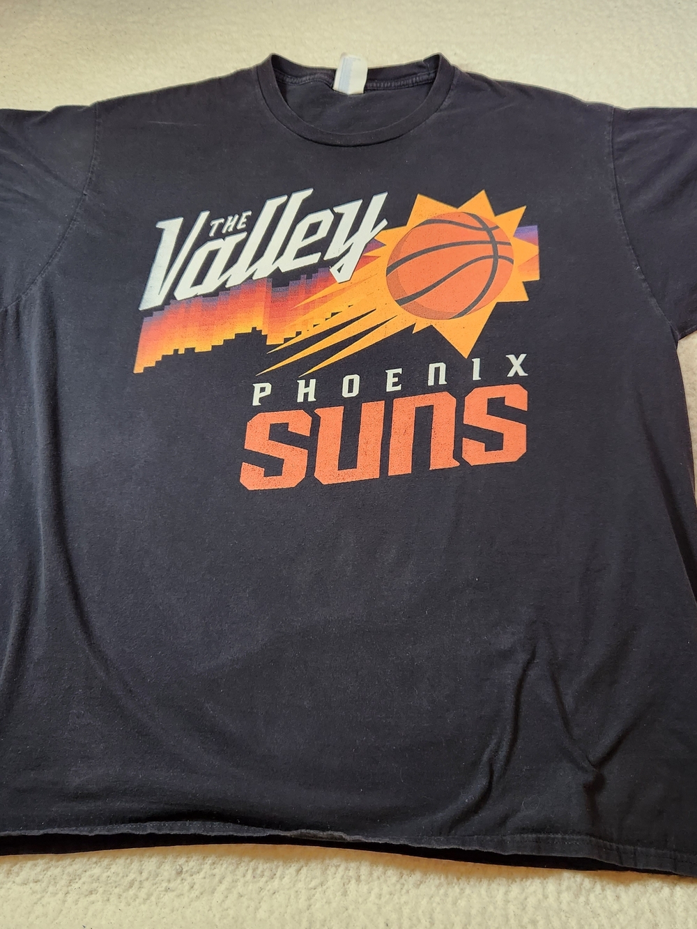 Vintage Phoenix Suns "The Valley" T-Shirt 2XL Port & Company Ring Spun Fan